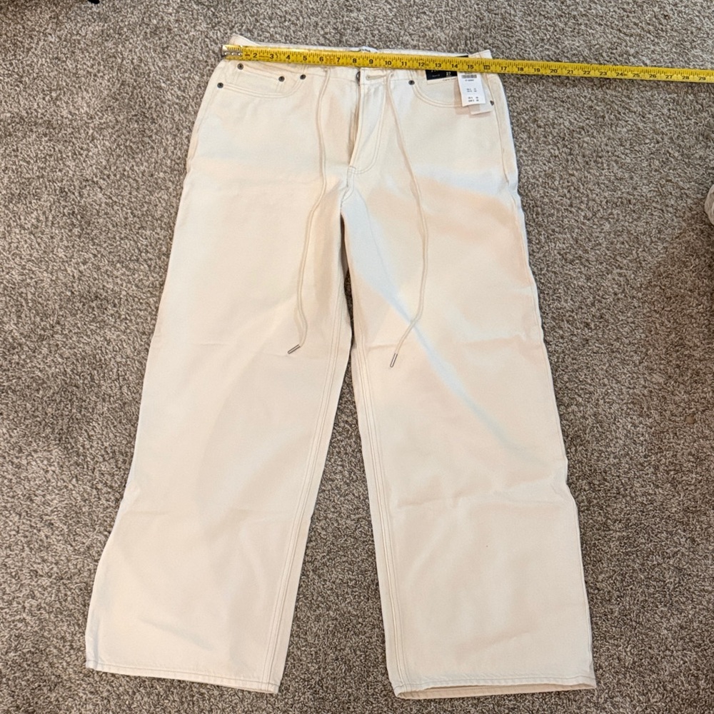 Abercrombie & Fitch Cream Casual Pants